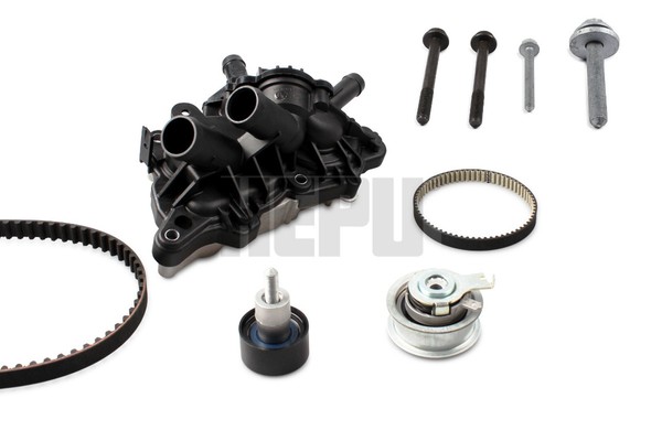 Wasserpumpe + Zahnriemensatz Xt-Professional Hepu PK06850 FüR Skoda Audi VW Seat-image