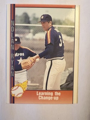 1991 Pacific Baseball Nolan Ryan Express Card #33 Learning The Change-up NM