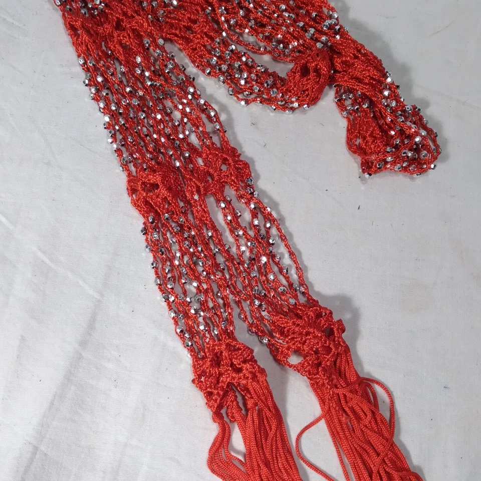 Bufanda envolvente de ganchillo con cuentas de punto Liz Claiborne Foto 3 de 4