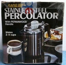 Tops Rapid Brew Stainless Steel Percolator (409)  FS