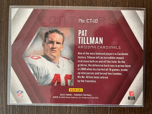 2022 Panini Phoenix - Contours Pat Tillman #CT-10 for sale online | eBay