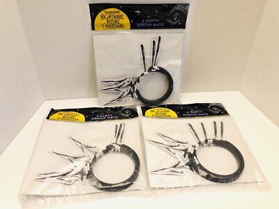 VTG Nightmare Before Christmas 12 Piece Party Arrow Hats Sealed!