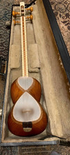 Tar Persian musical instrument with hard case -- handmade by Okhovat