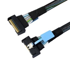 MCIO Extender Cable Cable SFF-8654 74Pin Male to SFF-8654 PCI-E 5.0 Mini