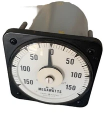 General Electric AC Megawatts Gauge 50-106222FCTU1ADJ
