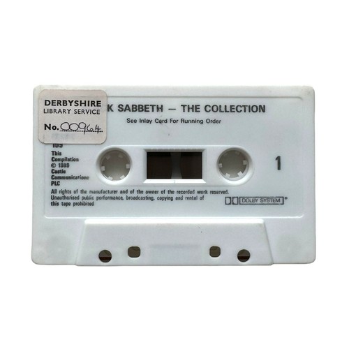 Black Sabbath Rare Tape Cassette Library Copy The Collection 1989 Vintage Album - Picture 12 of 13