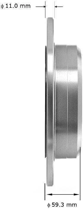 Disc Brake Rotor Bendix PRT1901 fits 94-98 Jeep Grand Cherokee - Image 2 of 2