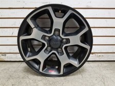 18-21 JEEP Wrangler Rubicon Wheel 17x7.5  Y 5 Spoke Black OEM 6BZ391XFAA