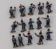 15 Napoleonic French Infantry Painted Lead Soldiers Rifle Swords