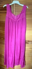 Only Necessities Paradise Pink Long Tricot Knit Nightgown Size Medium  14W-16W 