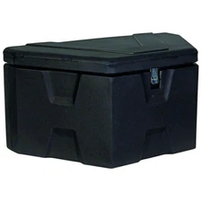 A-Frame Trailer Tongue Tool Storage Box Black 36 in Weather Resistant Latch Lock