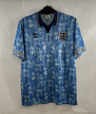 England Third Football Shirt 1990/92 Adults XL Umbro F264 | eBay UK