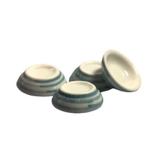 Dolls House Bowls x 4 Cornish Style Crockery Kitchen Miniature 1:12th Scale