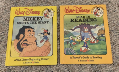 Walt Disney  Fun-To-Read Library-Volumes 1 & 19 (1986) Disney/Bantam Books