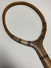 Antique Unbranded wooden tennis Racquet, unstrung, exceptional Condition, 1920s