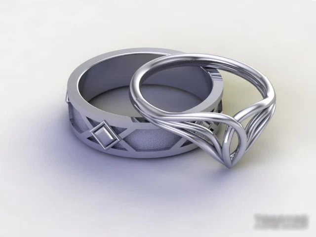 Lord of the rings style wedding ring sale