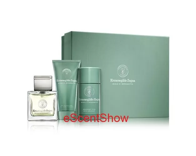 ERMENEGILDO ZEGNA ACQUA DI BERGAMOTTO SET 3.4 OZ EDT SPRAY WASH