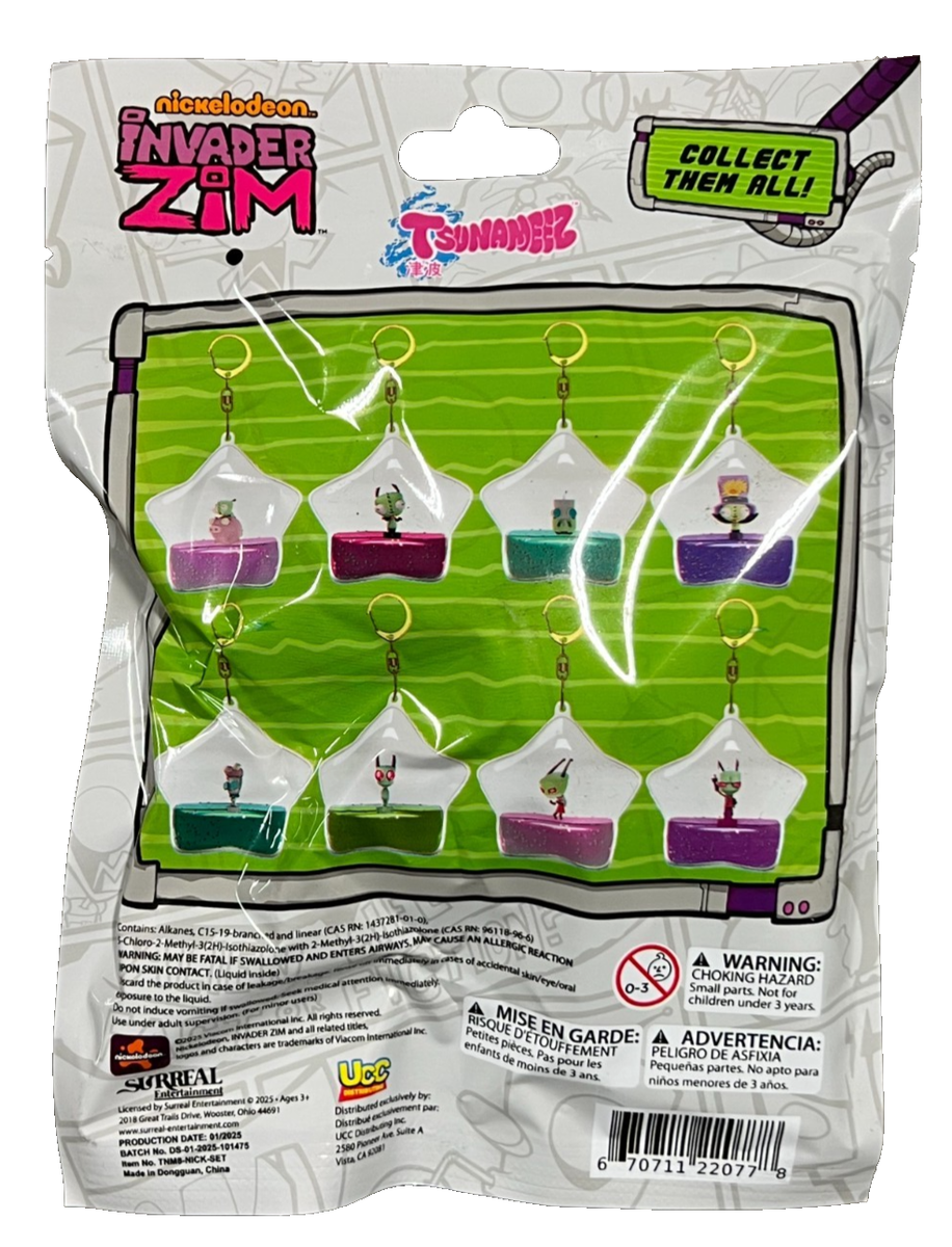 4x INVADER ZIM TSUNAMEEZ HANGER GIR EXCLUSIVE BLIND BAG OFFICIAL
