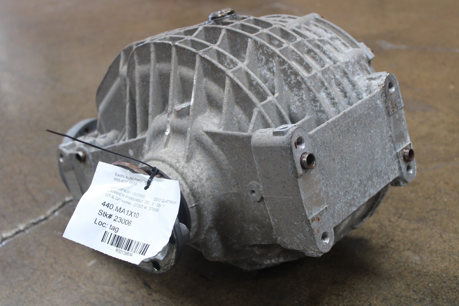 Maserati Quattroporte, Granturismo, Carrier Assembly, Used, P/N 272821