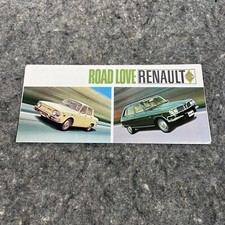 Vintage Original RENAULT - R10 - R16"" ROAD LOVE"" SL 2/71 200M - 1971 Brochure