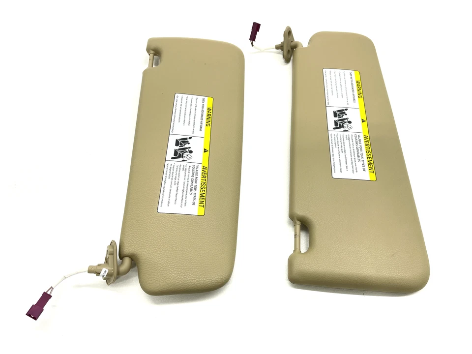 BMW X1 E84 2012-2015 beige izquierdo derecho parasol con juego de espejos OEM Foto 4 de 4