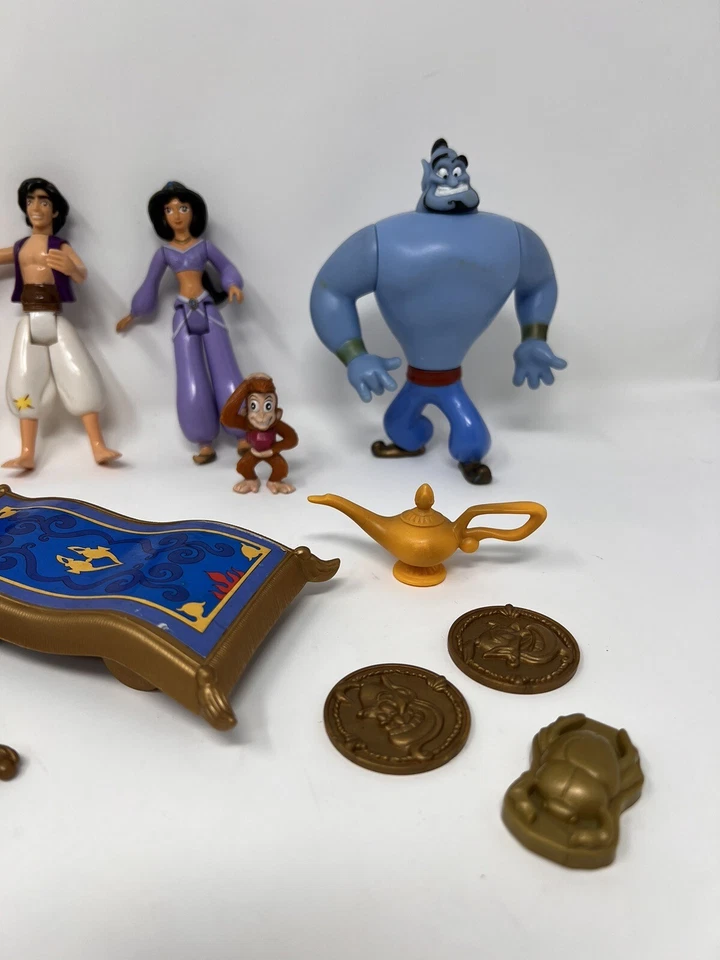 Винтажный Disney Аладдин фигурка лот игрушка 1992 Mattel джинн жасмин тигр - Изображение 4 из 4
