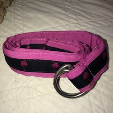 NOS Lilly Pulitzer D Ring Adjustable Lilly Fabric Belt Small