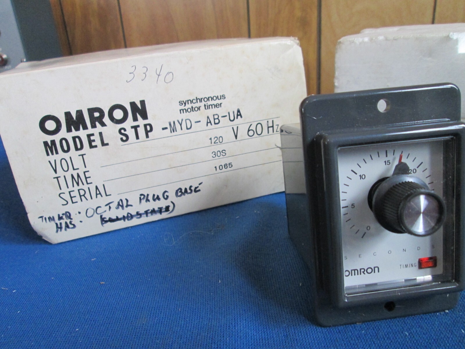 NEW OMRON STP-MTD-AB-UA SYNCHRONOUS MOTOR TIMER 120V 0-30 SEC