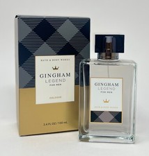 NEW BATH  BODY WORKS GINGHAM LEGEND FOR MEN COLOGNE SPRAY MIST 3.4OZ LARGE