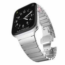 Metal Steel Link Band Strap for Apple Watch Series 11 10 9 8 7 6 5 4 3 SE Ultra