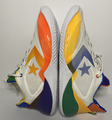 172662C Converse All Star BB Shift Low White Multi NBA 75 Men s Size 9.5 NWOB