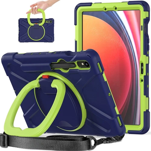 For Samsung Galaxy Tab S9 Ultra S9 Plus S8 Rotating Shockproof Carry Tablet Case - 第 21/89 張圖片