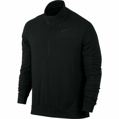Nike Dry Men's Long Sleeve Half Zip Training Top Black Metallic Medium Jacket for sale online | eBay
