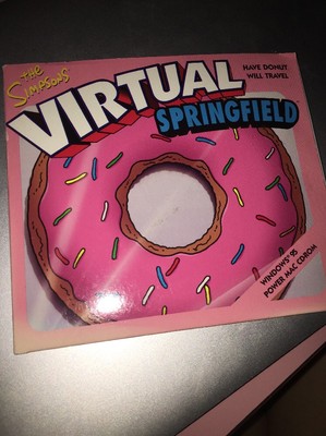 The Simpsons Virtual Springfield PC Cd-rom Spiel 1997 Komplett W / Manuell Win
