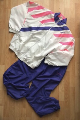 Jogginghose 2 Stück Reebok Vintage Turnier Roland Garros De Chang 1989 in gutem Zustand