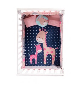 Little Giraffe Baby Girls Crib Bedding Set Nursery 6 Pcs For Baby
