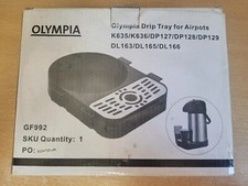 Olympia GF992 Abtropfschale f&uuml;r Airpots Edelstahl Servierplatte Silber.