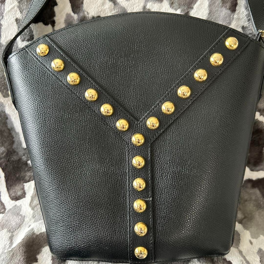 Borsa a tracolla Yves Saint Laurent YSL Cassandra pelle nera autentica USATA GIAPPONE