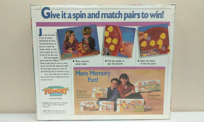 1990 Milton Bradley Memory Board Game Spin & Match Fun 3+ - Brand