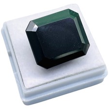 24.13 Cts Black Moissanite 17x15mm Octgaon Cut Top Quality Ring Size Gemstone