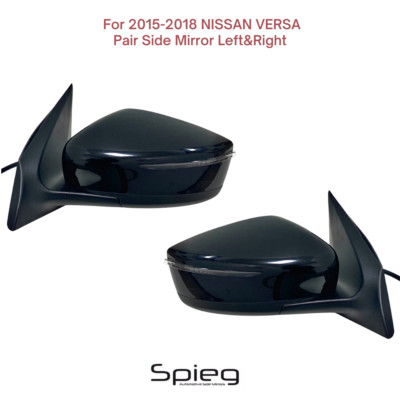 PAIR Side Mirror for 2015-2018 NISSAN VERSA with Power Turn Signal PTM 5pin