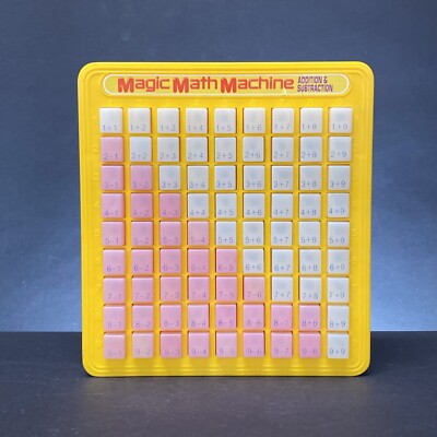 VTG 1988 Magic Math Machine Multiplication Lanard Toys Educational ...