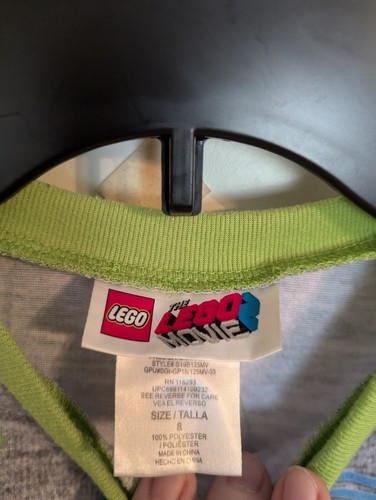 "Even Awesomer" The Lego Movie Character Youth Sleeveless Lego T-Shirt Kids sz 8 - Picture 5 of 6