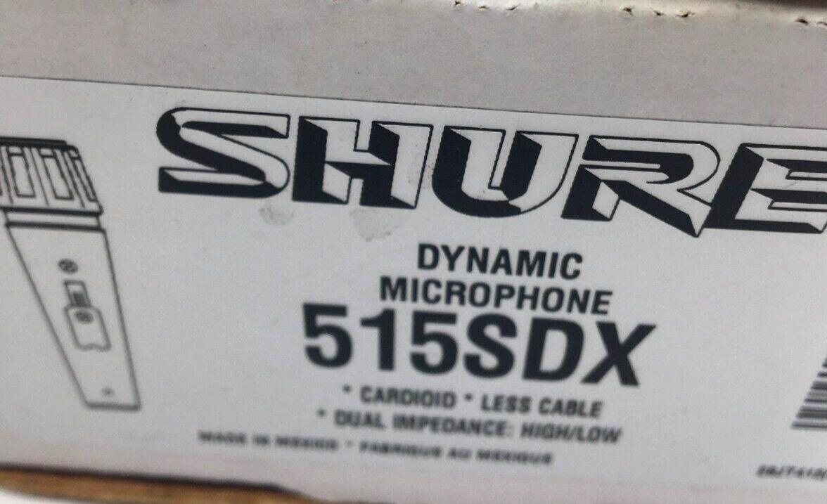 Shure 515SDX Dynamic Cable Consumer Microphone for sale