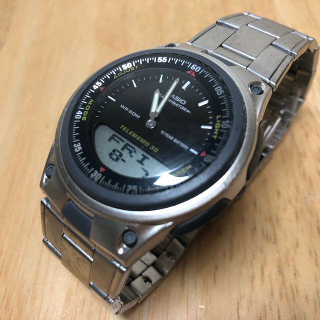 Casio Illuminator Digital Analog Alarm Chrono DT Timer 50m WR Sport Watch Aw-45 for sale online