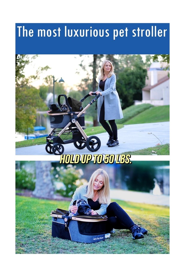 HPZ Pet Rover Prime 3in1 Luxury Dog/Cat Stroller (Travel Carrier