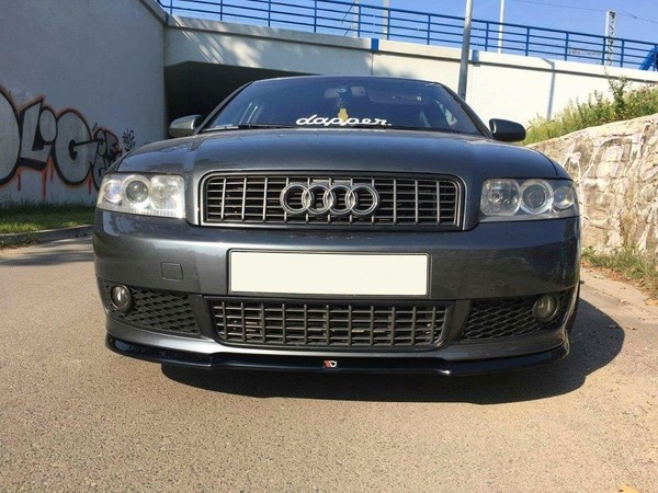 Maxton Design Frontlippe V.1 Passend FüR Audi A4 S-Line B6 Schwarz Hochglanz-image