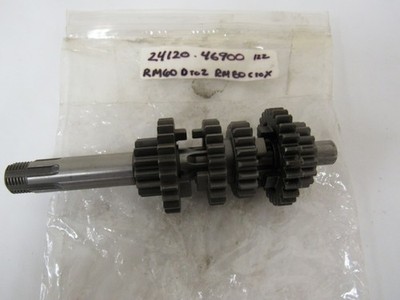 Suzuki RM80  nos countershaft Assembly  1978   24120-46900