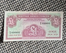 Uncirculated Banknote, British Armed Forces, One Pound (£1) (Special Voucher) 