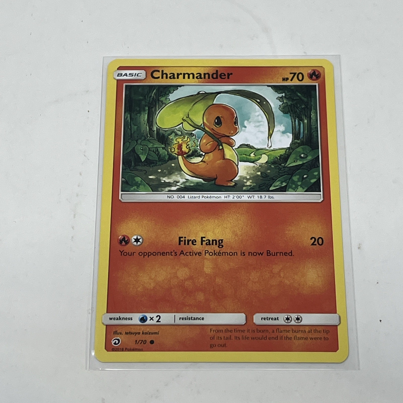 2018 Pokemon TCG Charmander 1/70 COMMON Dragon Majesty